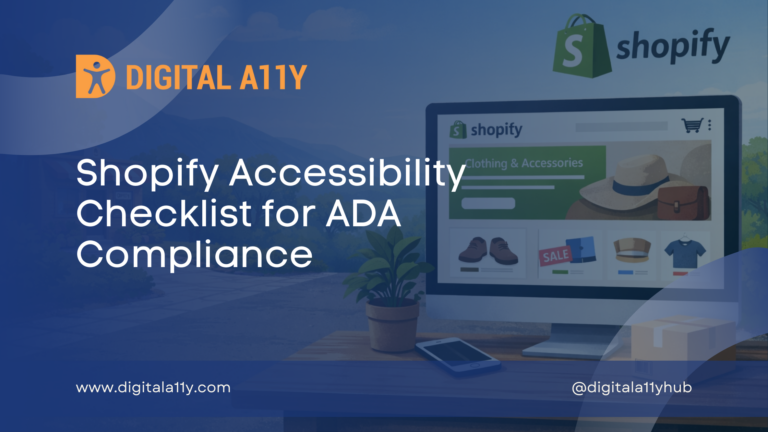 Shopify Accessibility Checklist for ADA Compliance
